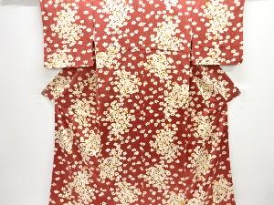 花模様小紋着物